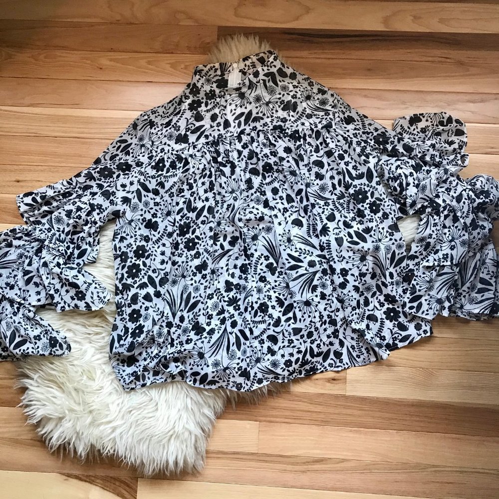 NANETTE Nanette Lepore Printed Blouse